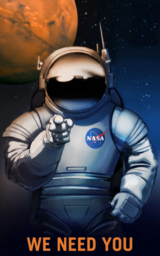 NASA/KSC We Need You Mars Poster