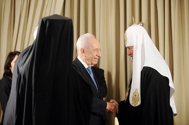His Holiness Patriarch Kirill met with the President of the State of Israel Sh. Peres