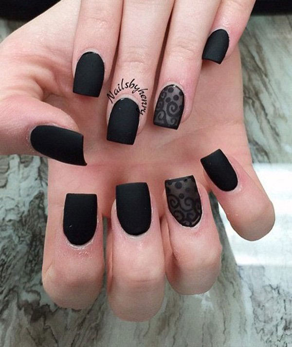 16 Mẫu nail đen sang chảnh đơn giản và đẹp nhất Phong cách