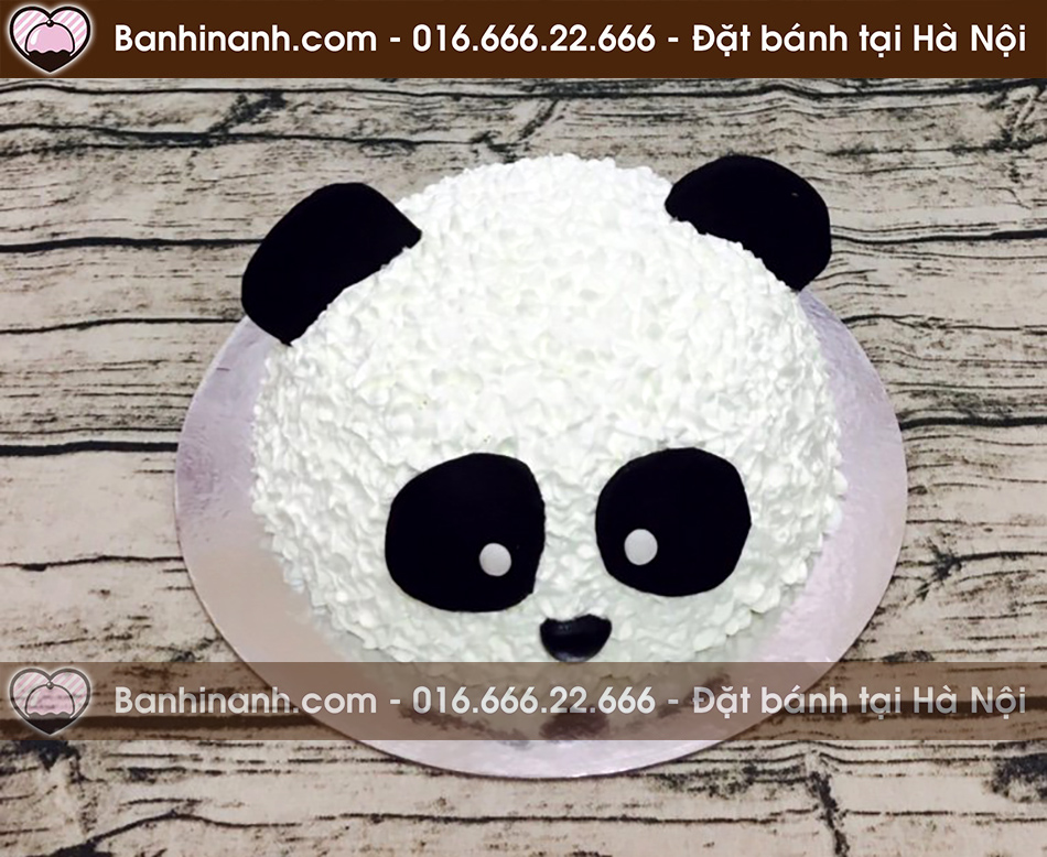 Bánh sinh nhật đẹp tạo hình con gấu trúc Panda cực kỳ đáng yêu 3793 - Bánh Gato vẽ hình