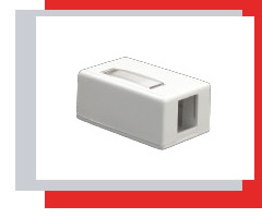 Box for installing KeyStone modules