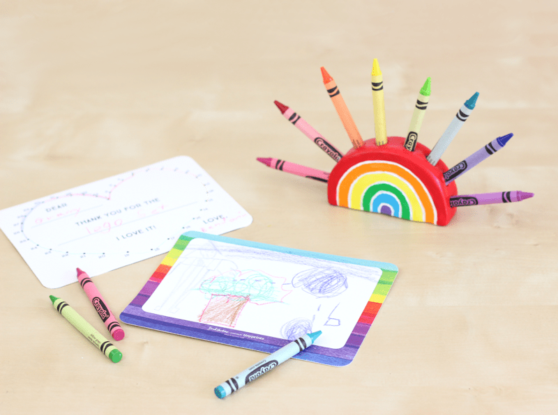 DIY Rainbow Crayon Holder Tutorial 