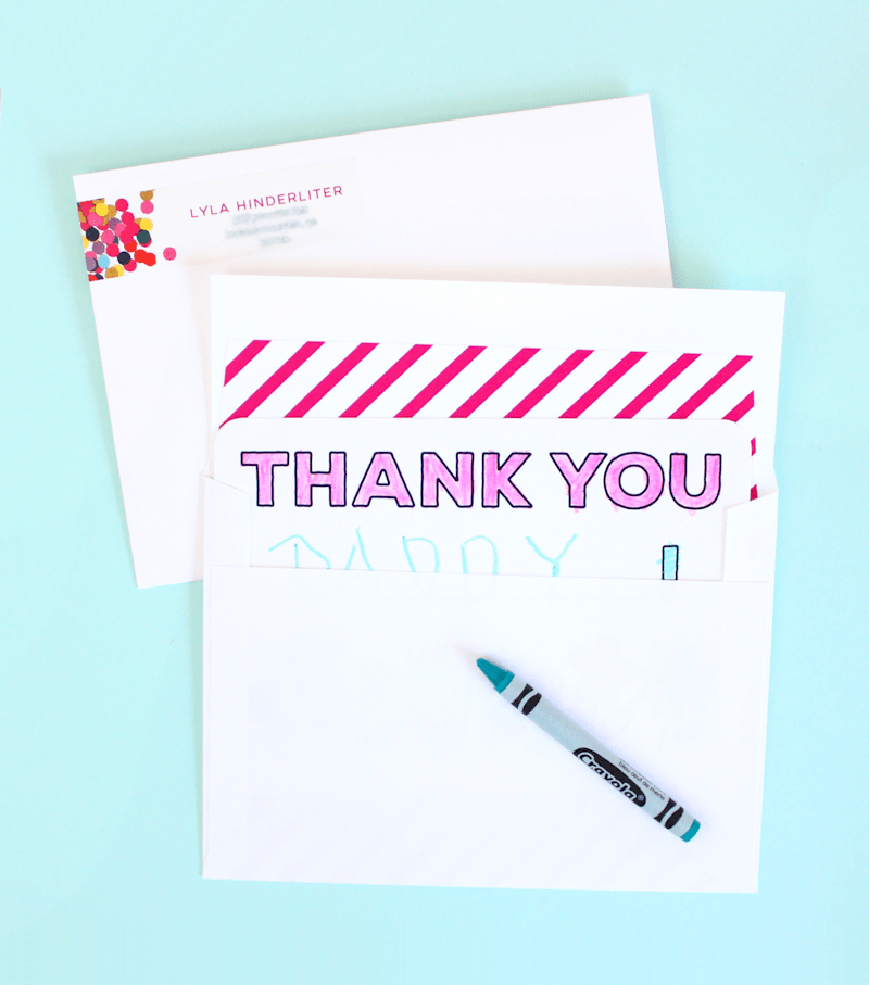 Tiny Prints Thank You Cards - Lines Across 4