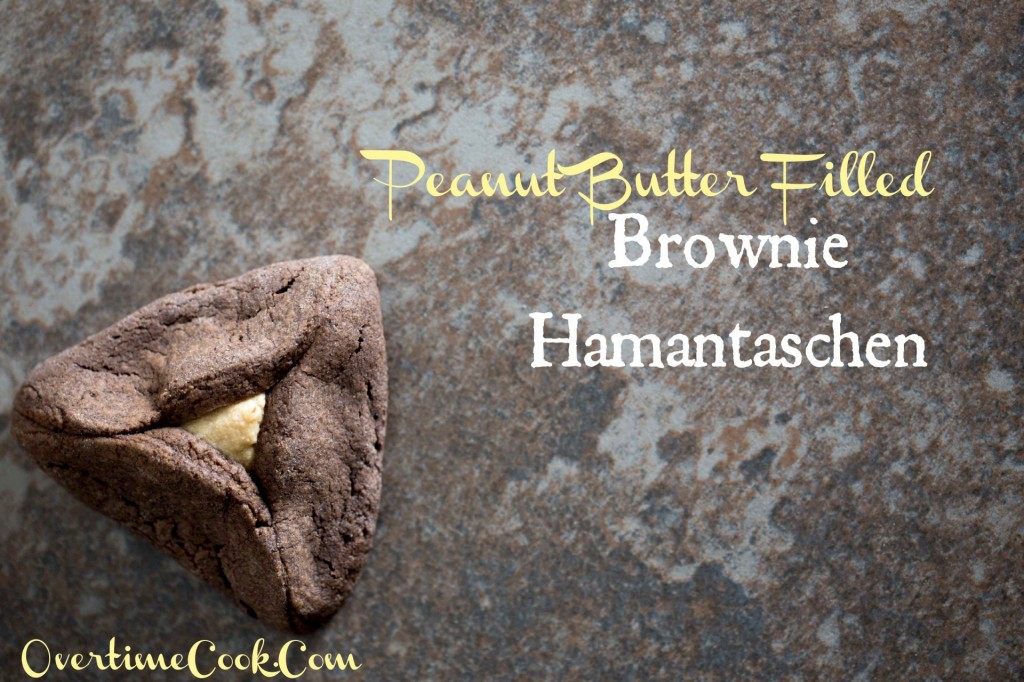 peanut butter filled brownie hamantaschen