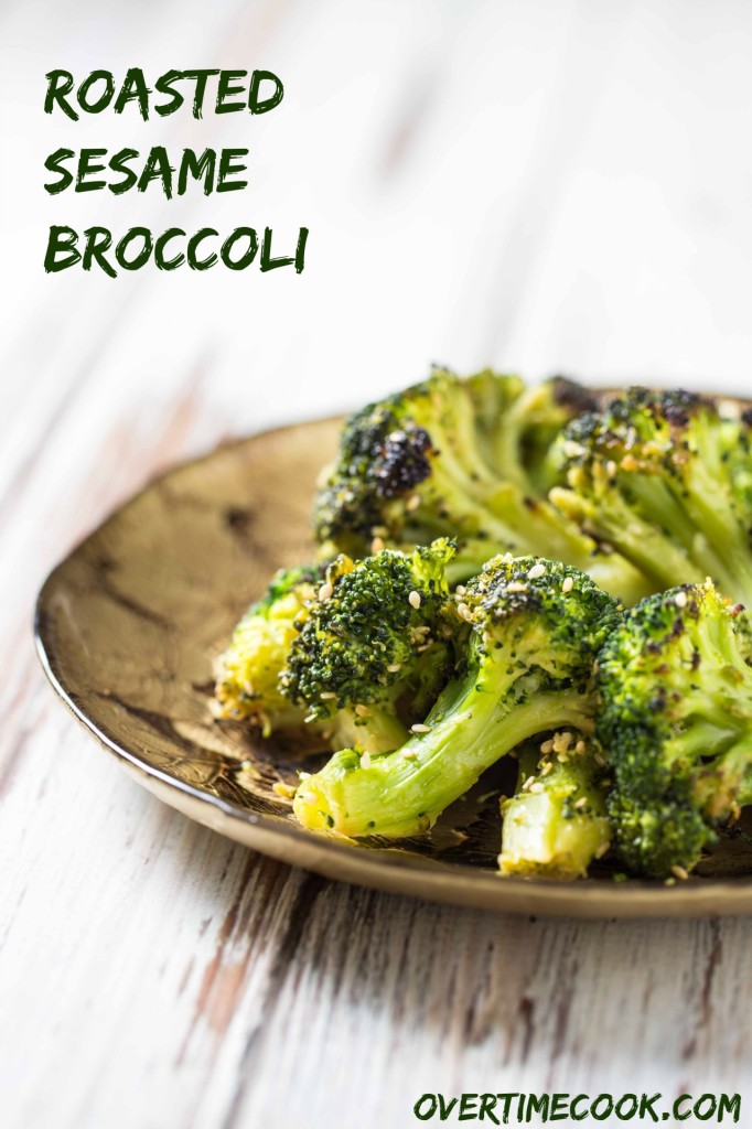 Roasted Sesame Broccoli on OvertimeCook