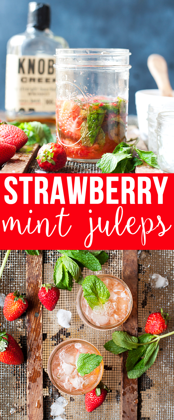 Strawberry Mint Juleps