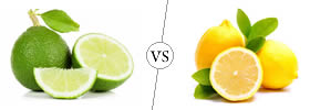 Citron vert against citron