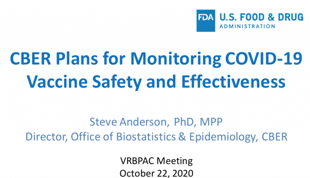 CBER Plans for Monitoring COVID-19 Vaccine Safety and Effectiveness