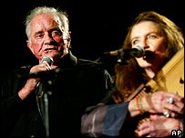 Johnny Cash with wife June, who died in May