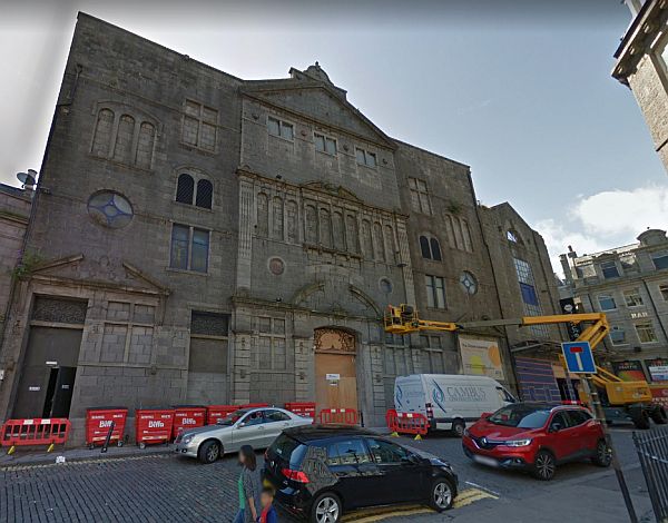 A Google StreetView Image of the former Palace Theatre, Aberdeen - Click to Interact.
