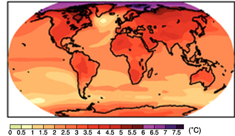 IPCC projection for 2080-99