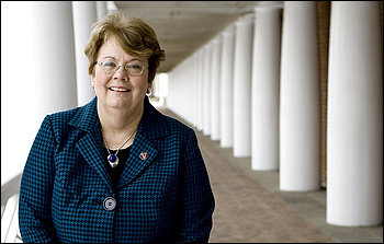 Teresa Sullivan, the University of Virginia's incoming president, was known as the "provost on the prowl" at the University of Michigan for her visits to schools there.