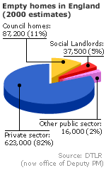 A graphic explaining the empty homes crisis