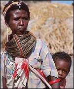 Woman and child in Kenya