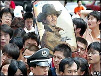 Beckham mobs in Beijing