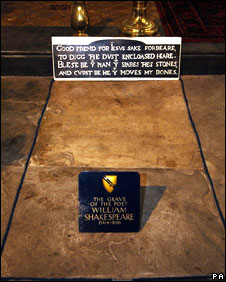 Shakespeare's grave 
