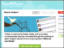 Twitter website screen shot