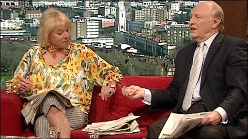 Carol Thatcher and Neil Kinnock