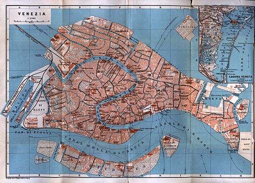 Venice center 1913 map
