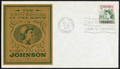 Original title:  [Emily Pauline Johnson] [philatelic record].  Philatelic issue data 5 cents