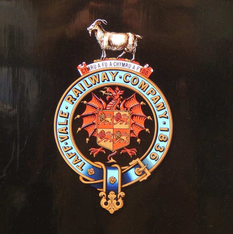 Taff Vale Railway garter crest