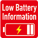 Informações de bateria fraca