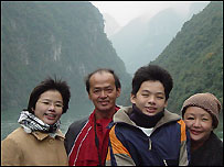 Jadryn Loo and her family on holiday in China 