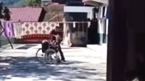 愤怒！男子疯狂殴打坐在轮椅上的老母亲 相关部门已介入调查